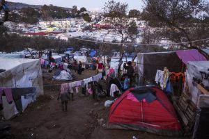 Im Lager Moria auf Lesbos – Foto: Knut Bry