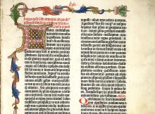 Ausschnitt aus der Göttinger Gutenberg-Bibel - Foto: Niedersächsische Staats- und Universitätsbibliothek Göttingen